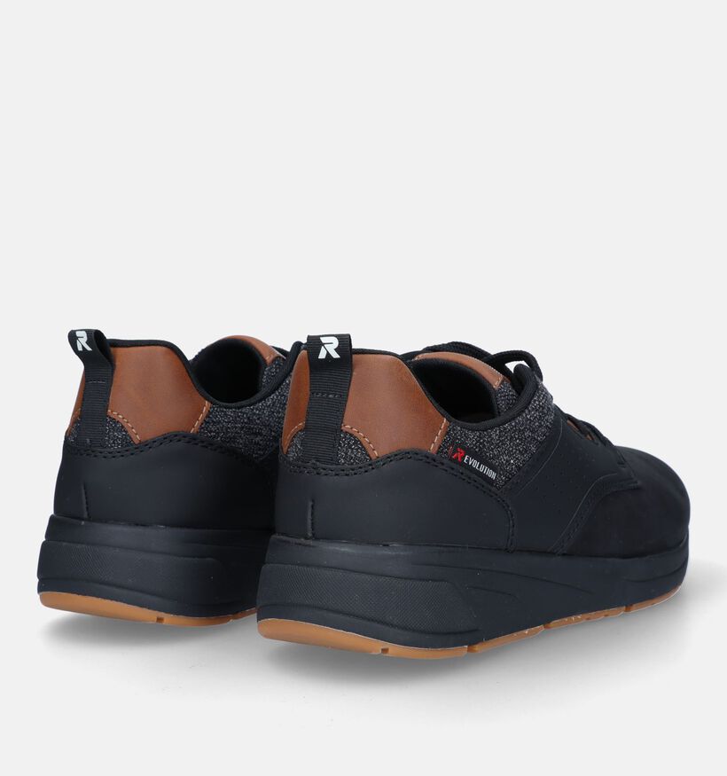 Rieker R-Evolution Zwarte Veterschoenen voor heren (331778) - geschikt voor steunzolen