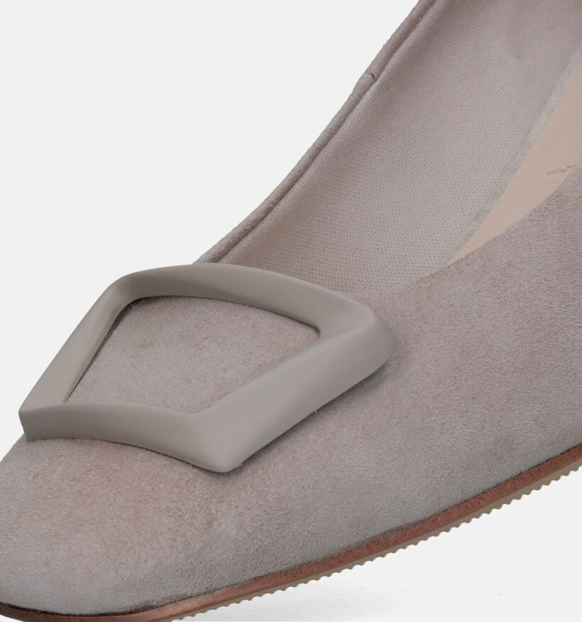 Tamaris Taupe Pumps met blokhak voor dames (328264)