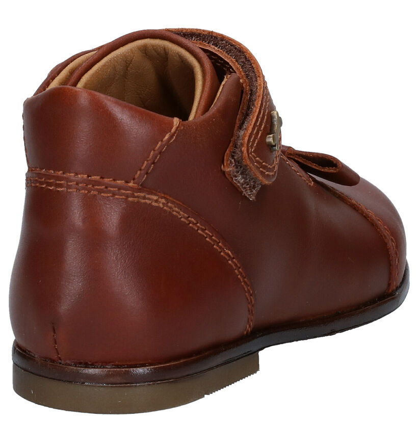 STONES and BONES Bea Bottines en Cognac en cuir (282261)