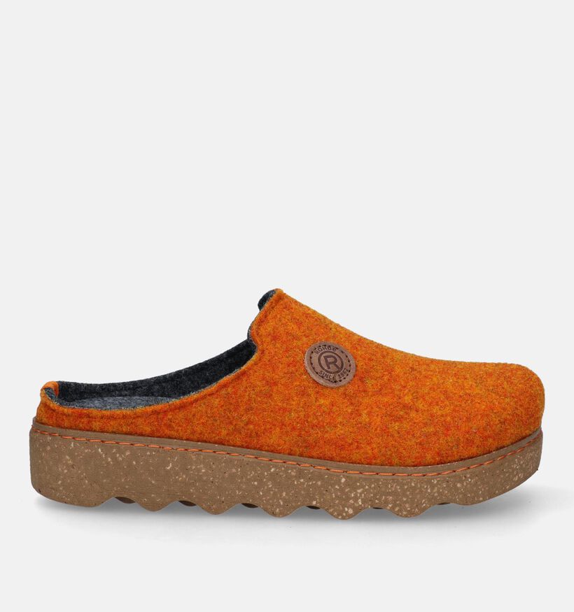 Rohde Foggia Oranje Pantoffels voor steunzolen voor dames (349319) - geschikt voor steunzolen