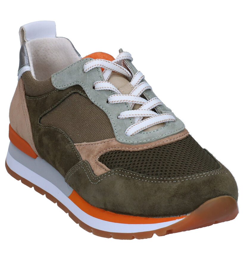 Gabor OptiFit Kaki Sneakers in daim (288015)