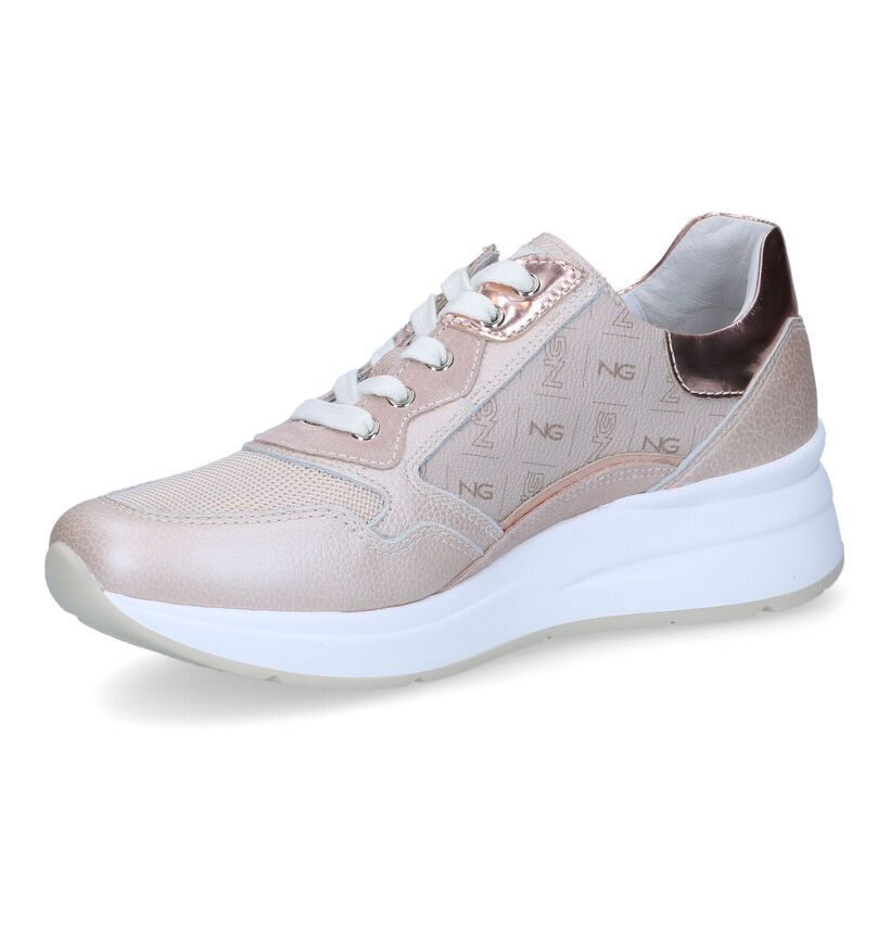 NeroGiardini Baskets casual en Or rose pour femmes (321124) - pour semelles orthopédiques