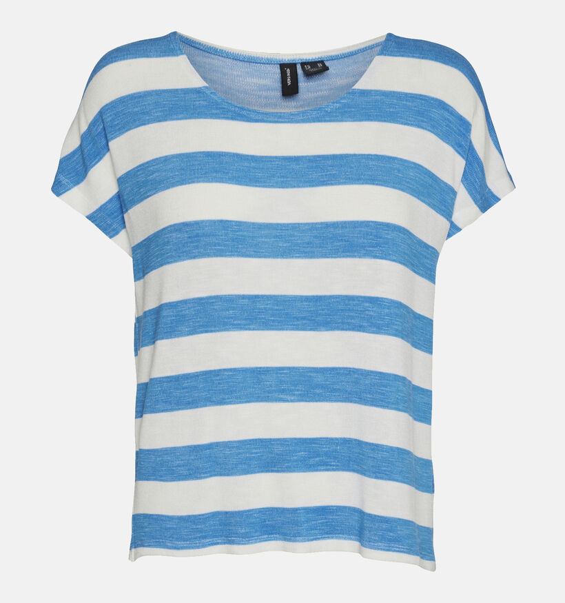 Vero Moda Wide Stripe Blauw T-shirt voor dames (345595)