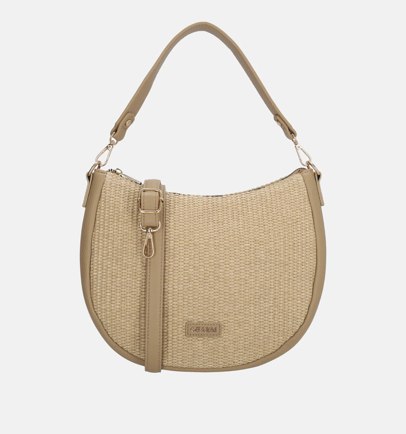 Charm London Paris Beige Schoudertas voor dames (374808)