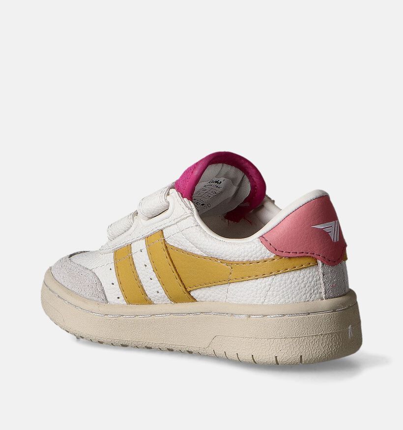 Gola 415 Falcon Strap Witte Sneakers voor meisjes (352376) - geschikt voor steunzolen