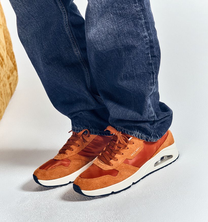 Skechers Uno Baskets en Orange pour hommes (359755)