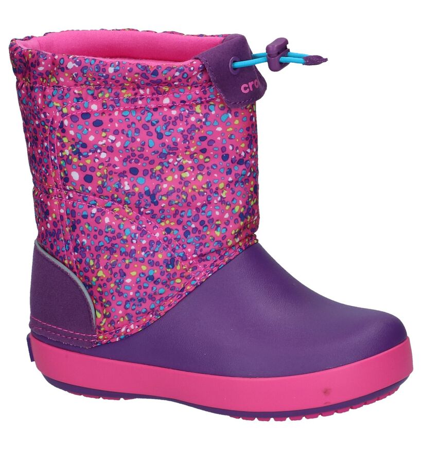 Crocs Crocband Lodgepoint Graphic Blauwe Snowboots in kunststof (224402)