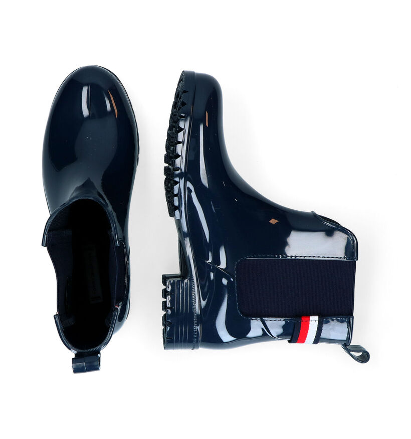 Tommy Hilfiger Hardware Bottes de pluie en Noir pour femmes (295182) - pour semelles orthopédiques