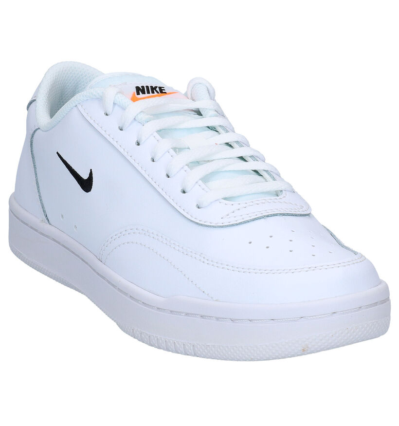 Nike Court Vintage Baskets en Blanc en cuir (277463)