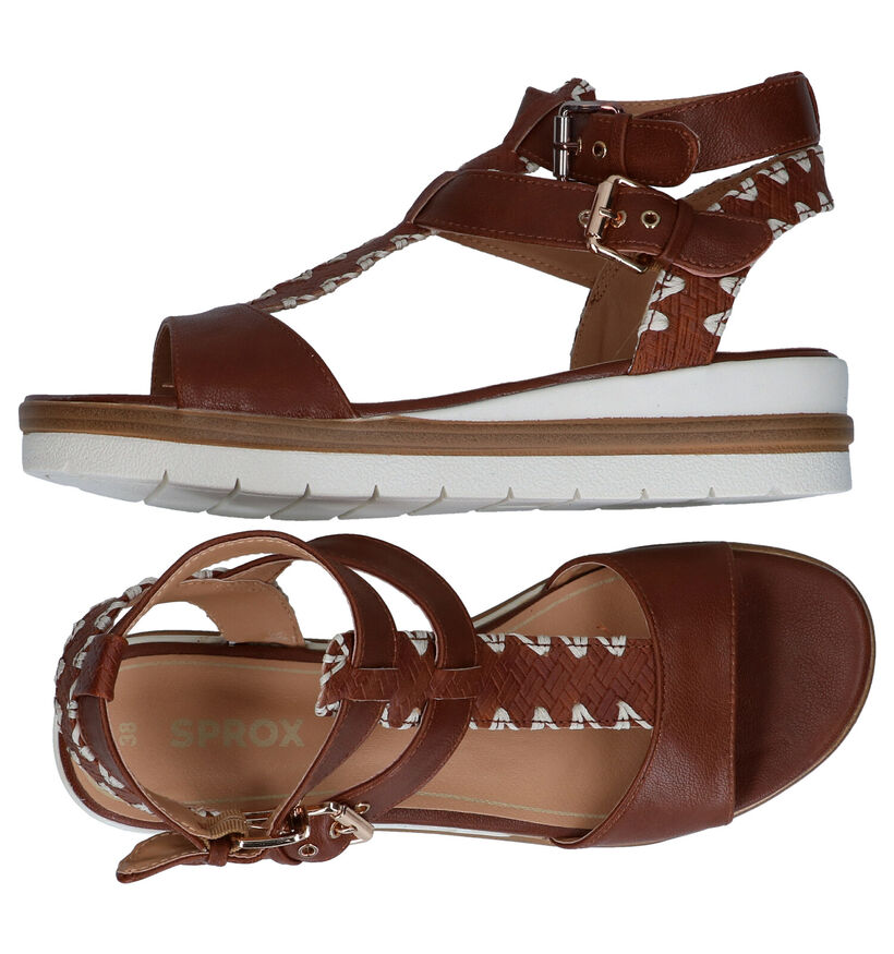 Sprox Cognac Sandalen voor dames (292584)