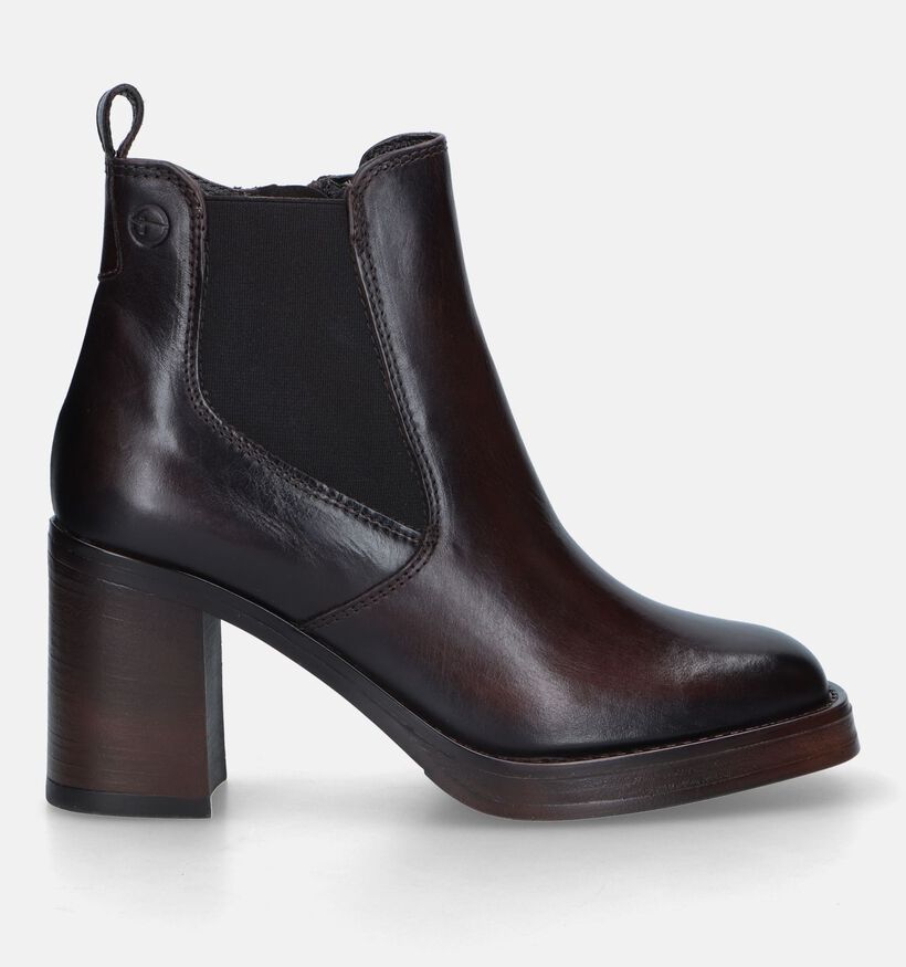 Tamaris Bottines avec talon carré en Brun pour femmes (333060)