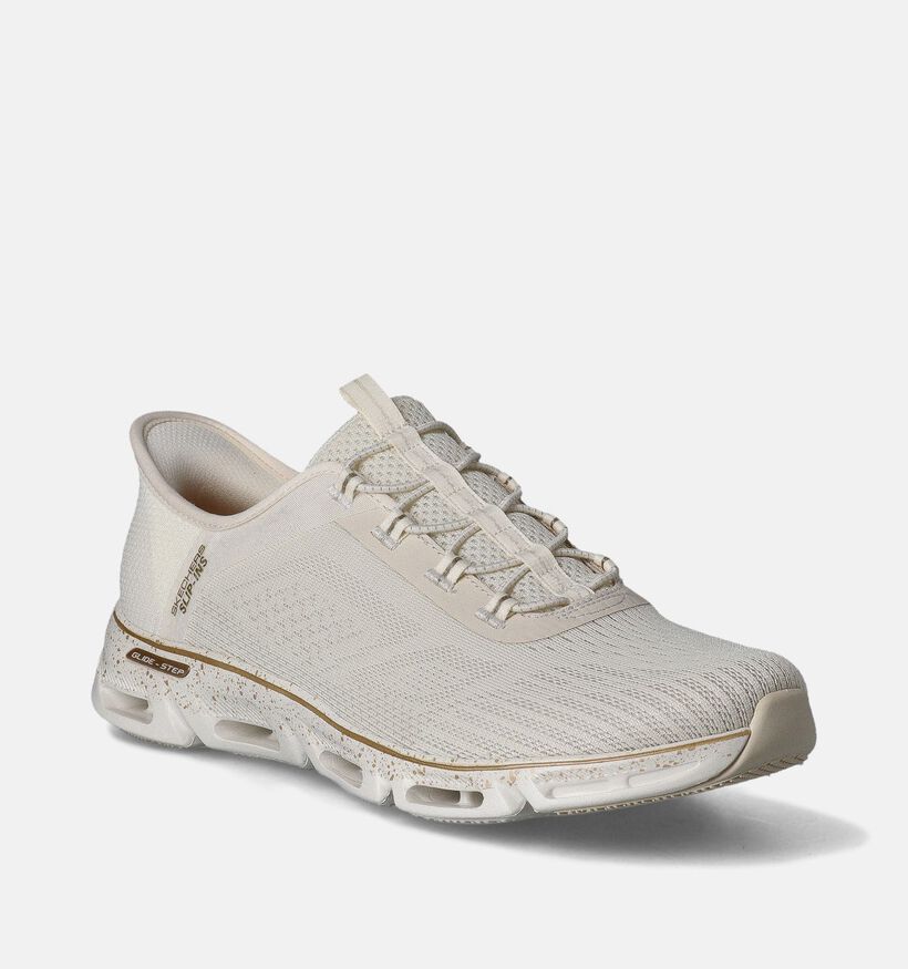 Skechers Glide Step Gratify Space Beige Sneakers voor dames (352281)