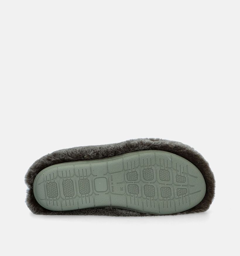 Scholl Maddy Groene Pantoffels voor dames (348857) - geschikt voor steunzolen