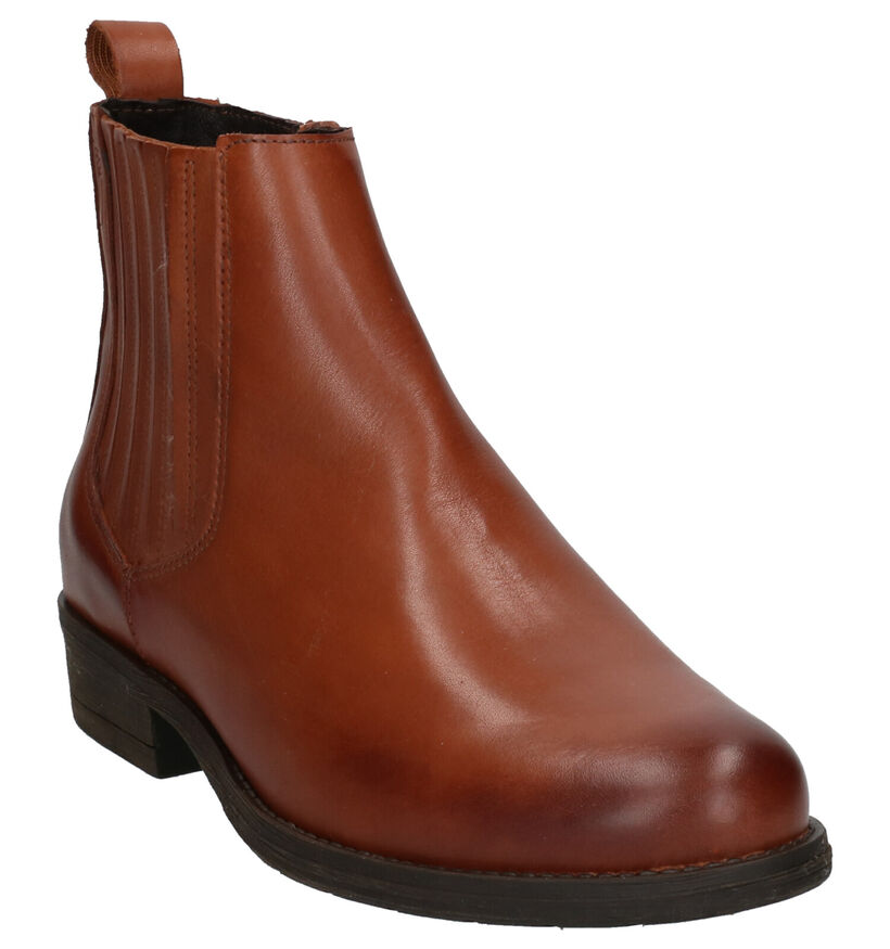 River Woods Samira Bottines en Cognac en cuir (260292)