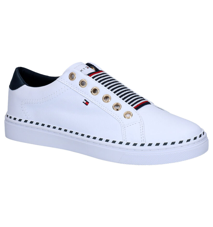 Tommy Hilfiger Witte Slip-on Sneakers in kunstleer (268595)