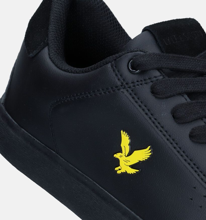 Lyle & Scott Whitburn Zwarte Sneakers voor heren (340470) - geschikt voor steunzolen