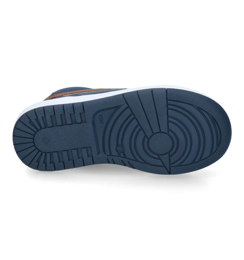 STONES and BONES Colas Blauwe Hoge Schoenen in leer (317476)