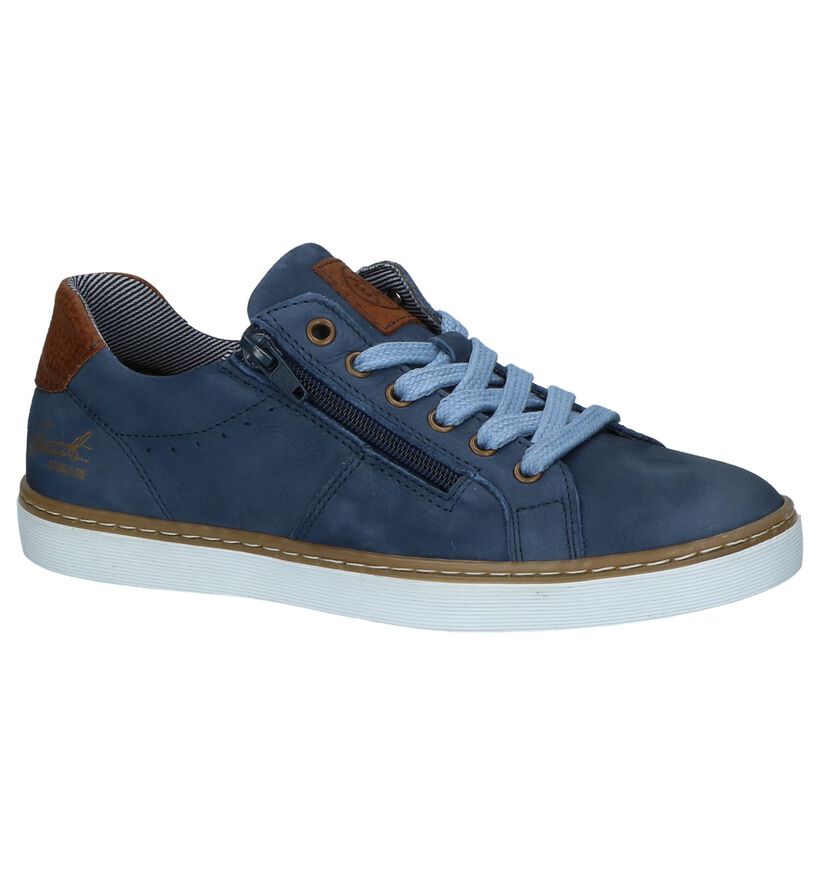Blauwe Schoenen met Rits & Veters Bullboxer, , pdp