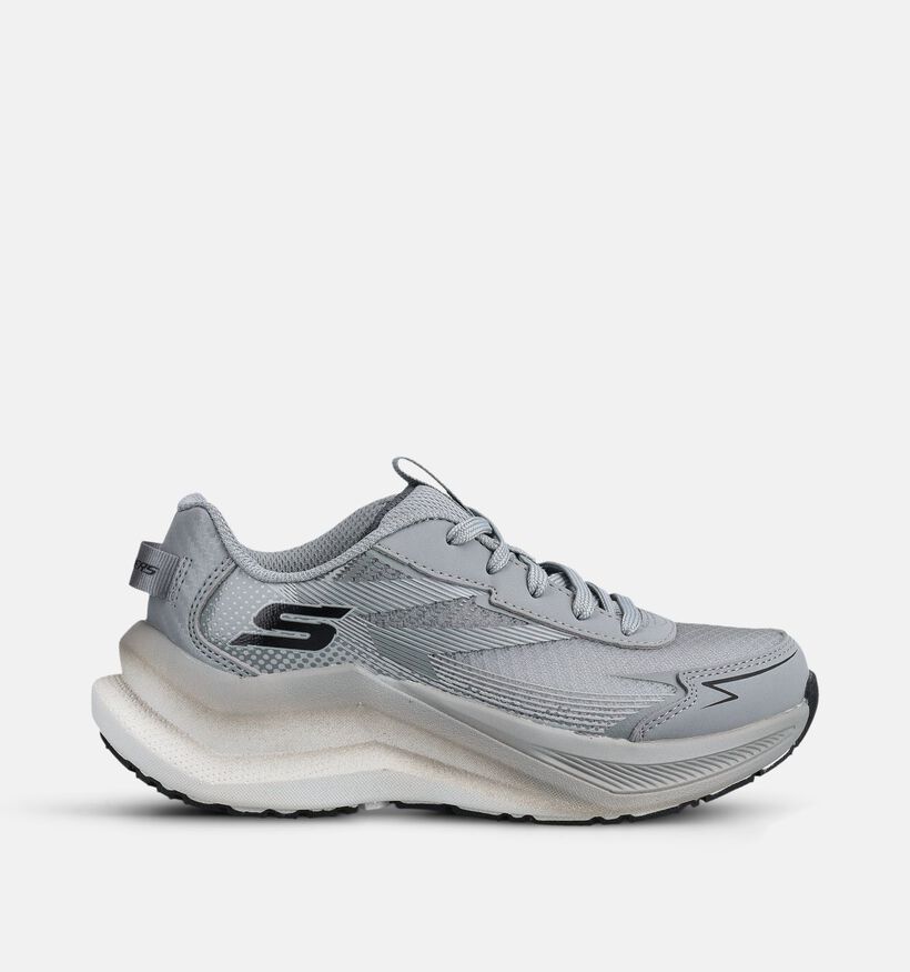 Skechers Max Cushioning Baskets basses en Gris pour filles, gar&ccedil;ons (377111)