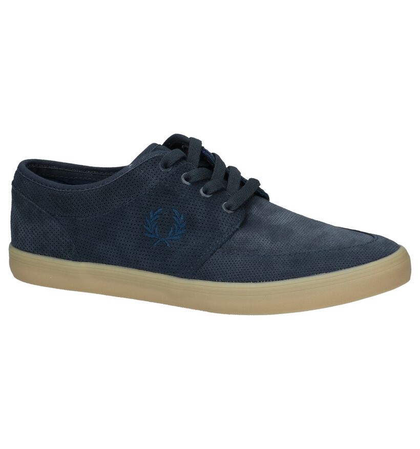 Casual Schoenen met Veters Donkerblauw Fred Perry in daim (221471)