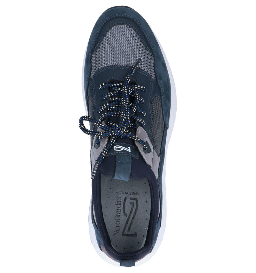 NeroGiardini Blauwe Sneakers in leer (259953)