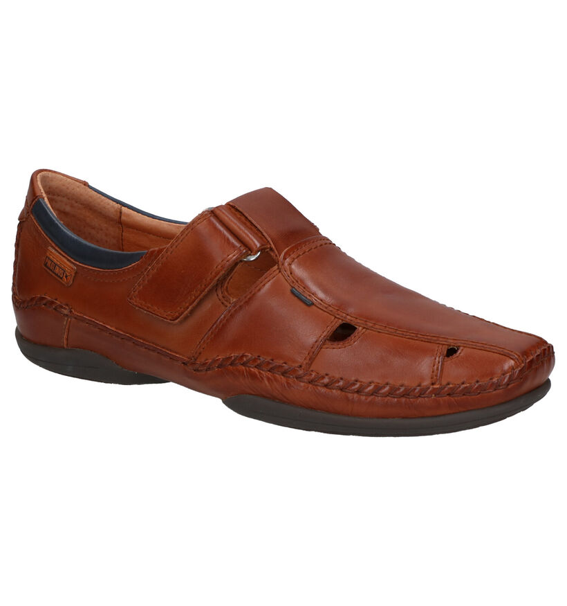 Pikolinos Puerto Rico Cognac Velcroschoenen in leer (289155)