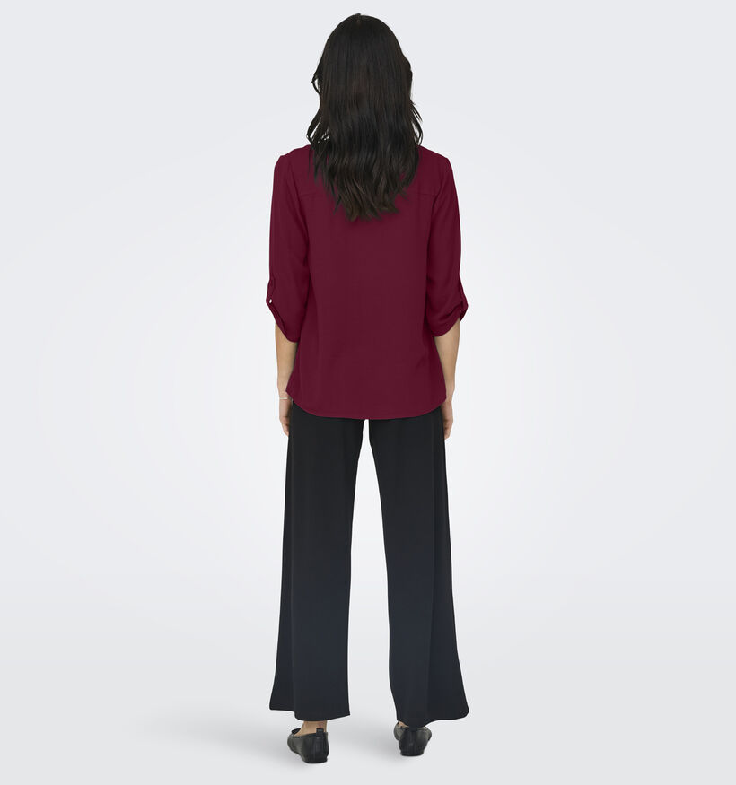 JDY Divya Blouse en Bordeaux pour femmes (359924)