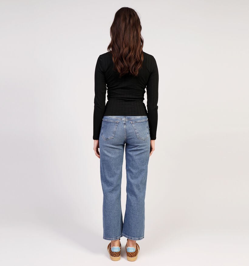 JDY Tippa T-shirt manches longues en Noir pour femmes (351385)