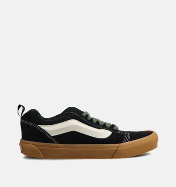 Vans Knu Skool Low Sneakers Black/True White/Pop Black/ Green/Color Theory Walnut/Suede Pewter