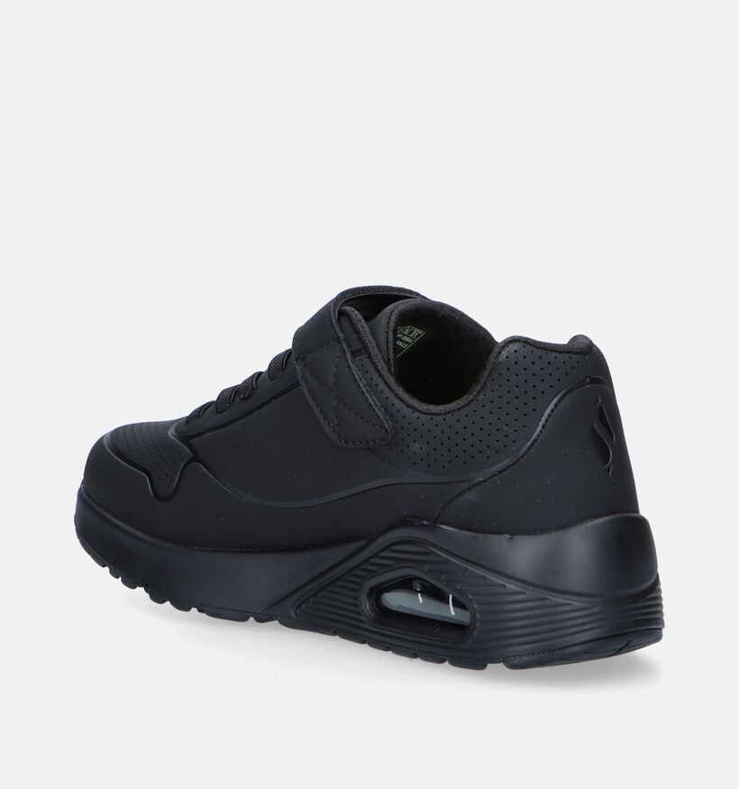 Skechers Uno Air Blitz Zwarte Sneakers voor jongens, meisjes (345235)