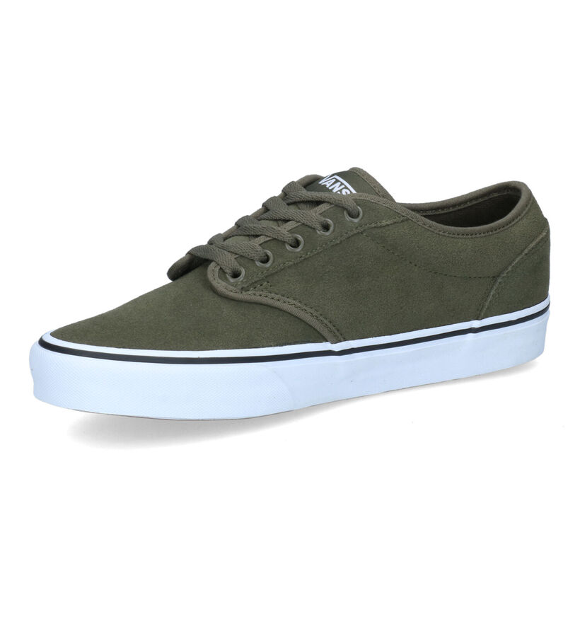 Vans Atwood Baskets de skate en Vert khaki pour hommes (337018)