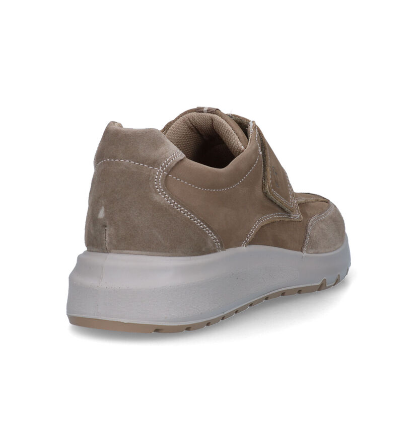 Ara Arizona Taupe Velcroschoenen in nubuck (325478)