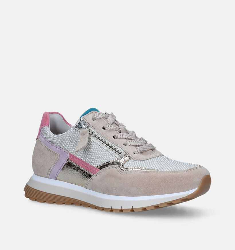 Gabor OptiFit Beige Sneakers voor dames (336149) - geschikt voor steunzolen