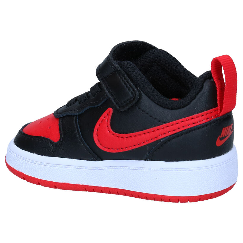 Nike Court Borough Baskets en Noir pour garçons, filles (302142)