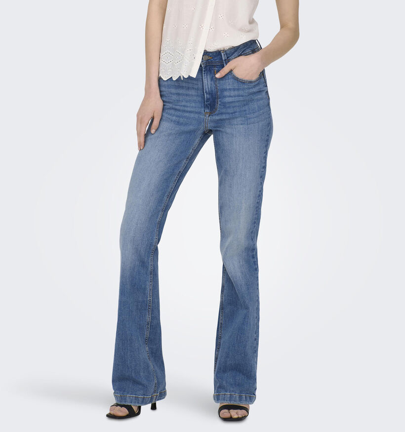 JDY Flora Flared High Jeans bootcut en Bleu L32 pour femmes (341117)