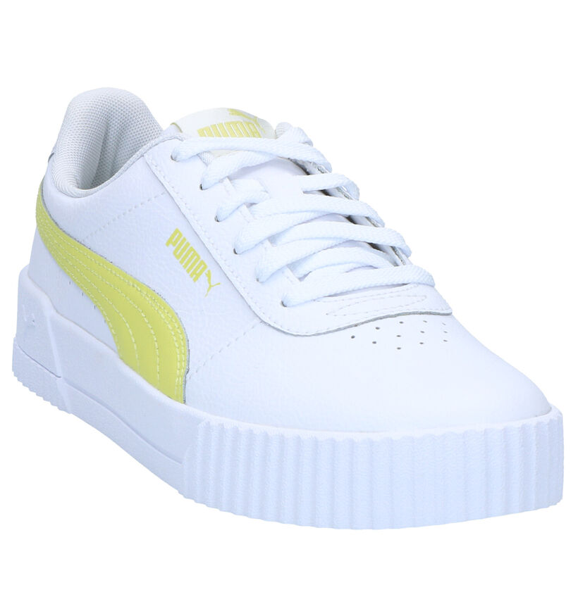 Puma Carina Witte Sneakers in kunstleer (276773)