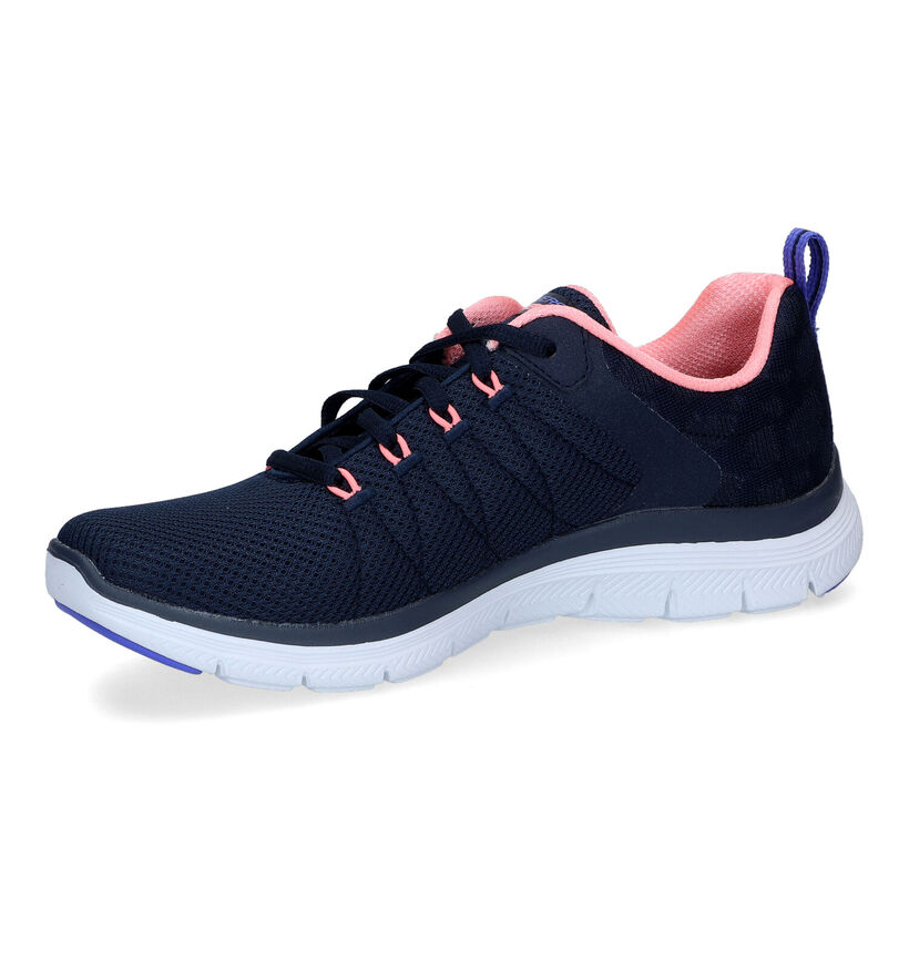 Skechers Flex Appeal 4.0 Elegant Way Baskets en Bleu en textile (305501)