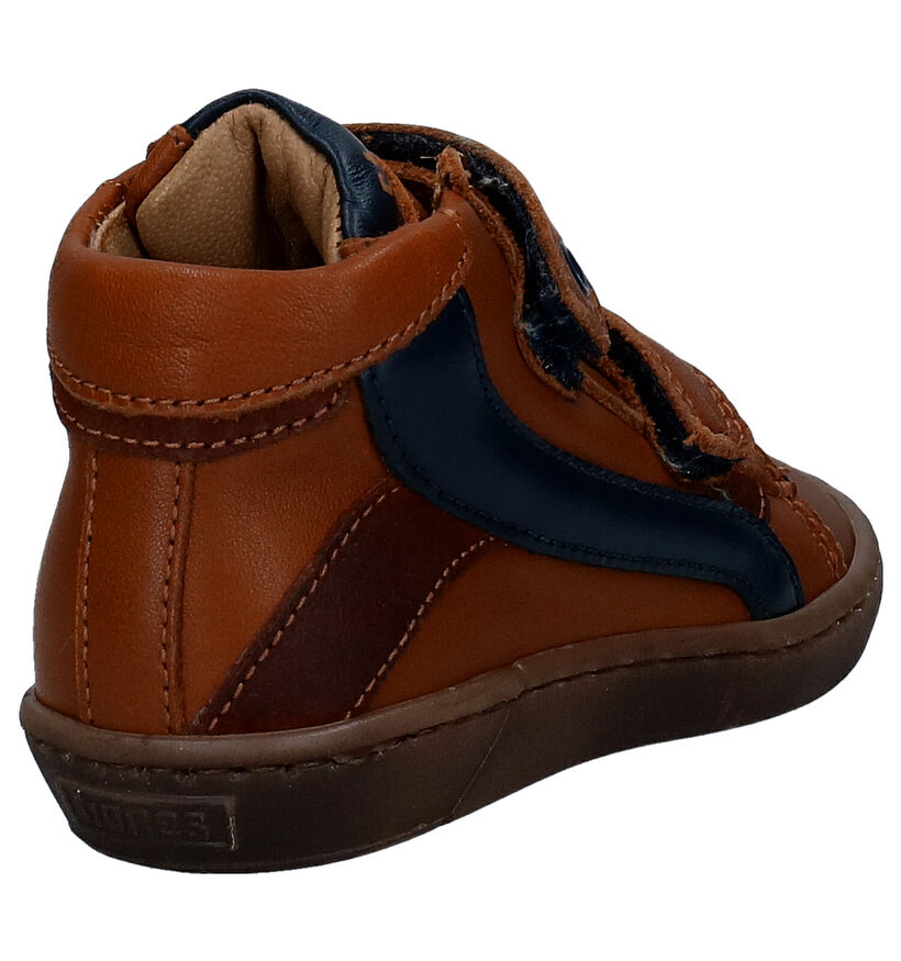 STONES and BONES Zeke Bottines en Cognac en cuir (278888)