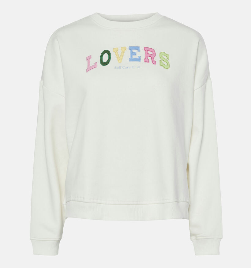 Pieces Tove Witte Sweater voor dames (357383)