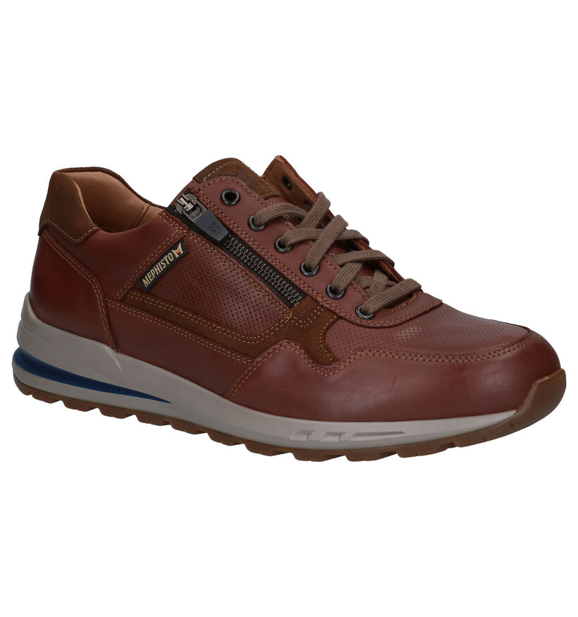 Mephisto Bradley Randy Chaussures à lacets en Cognac pour hommes (354624) - pour semelles orthopédiques