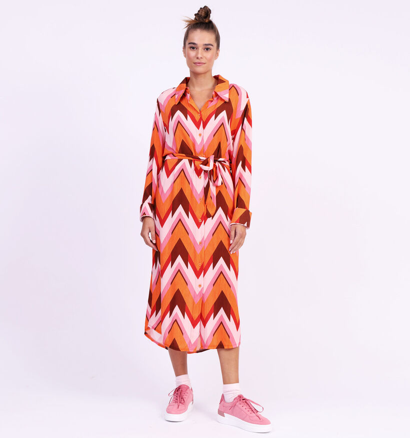 Dole C. Robe Chemise en Orange pour femmes (320847)