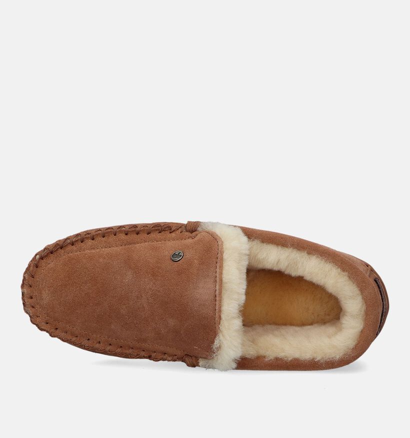 Warmbat Grizzly Donkerbruine Pantoffels voor heren (363337)