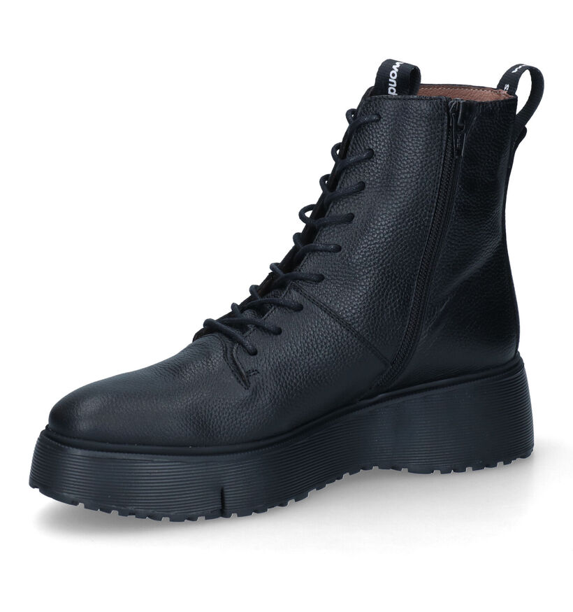 Wonders Boots à lacets en Noir pour femmes (317240)