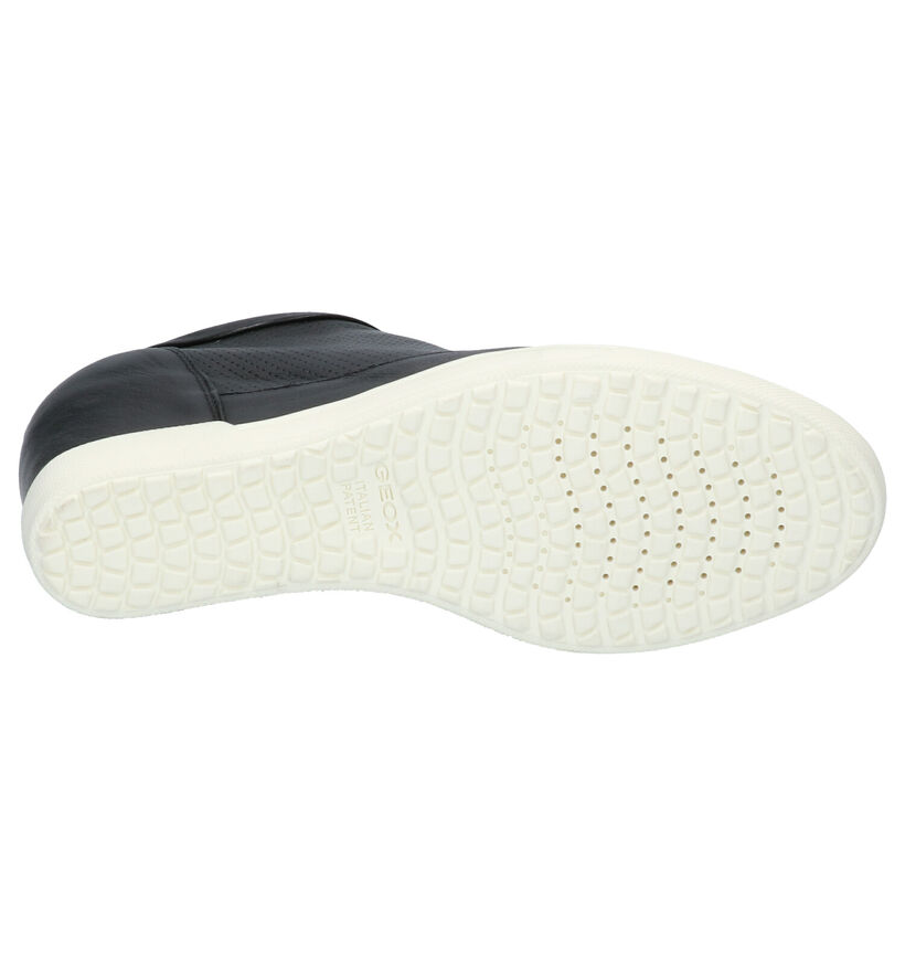 Geox Carum Zwarte Veterschoenen in leer (266859)