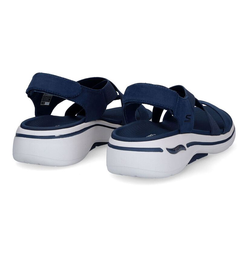 Skechers Arch Fit Treasured Blauwe Sandalen in stof (305686)