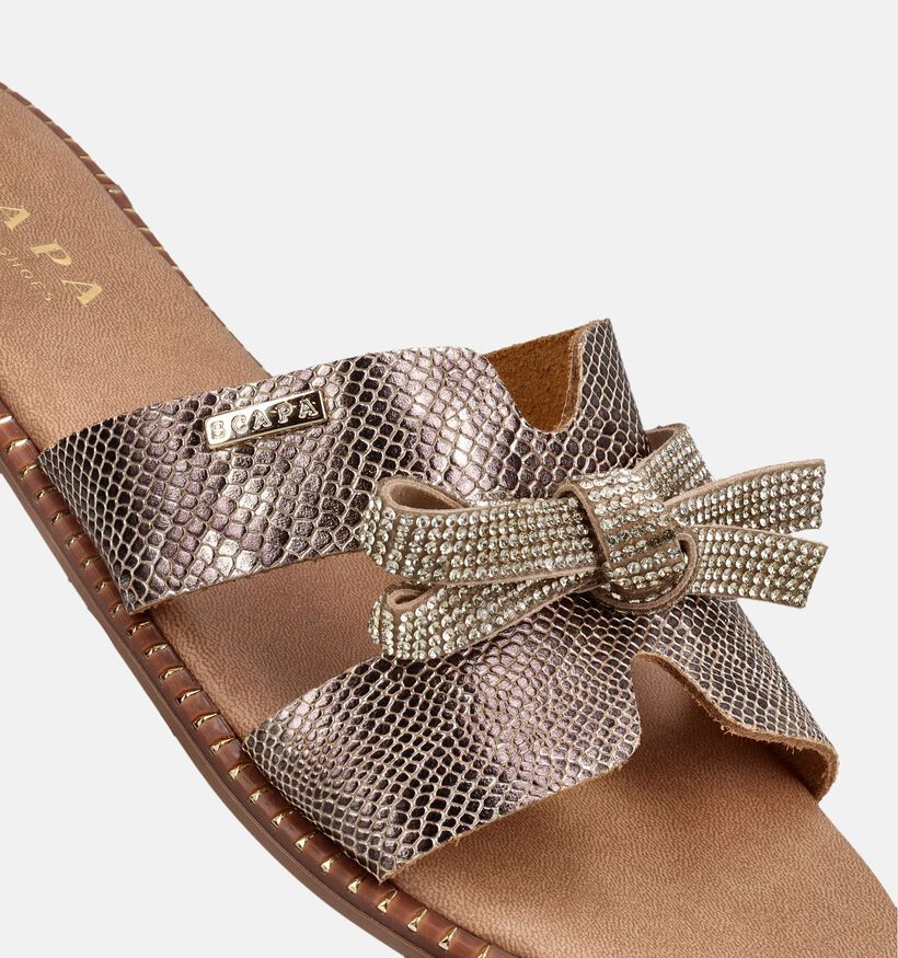 Scapa Gouden Platte Slippers voor dames (373290)