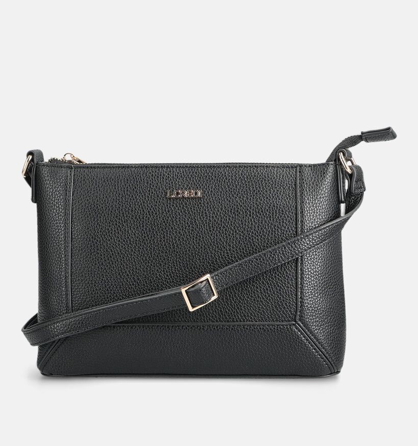 L.Credi Sapphira Sac port&eacute; crois&eacute; en Noir pour femmes (379579)