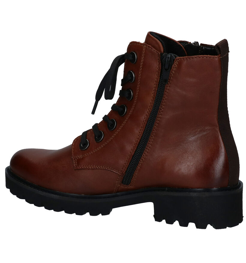 Remonte Boots à lacets en Cognac pour femmes (312339) - pour semelles orthopédiques