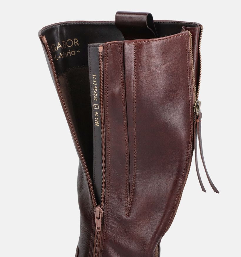 Gabor Donkerbordeaux Lange Laarzen voor dames (380068)