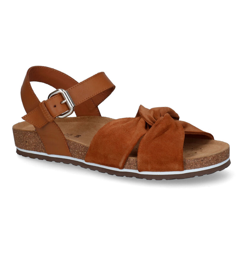 Geox Spensierata Sandales en Cognac pour femmes (303530)